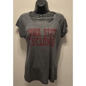 Women’s Iowa State Cyclones Vneck Shirt‎ Size Medium Gray